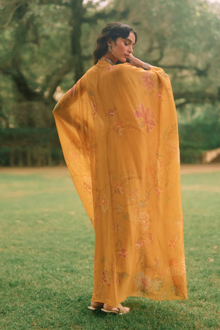 Elin mustard yellow kaftan