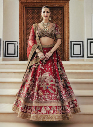 Pichwai mahal lehenga set