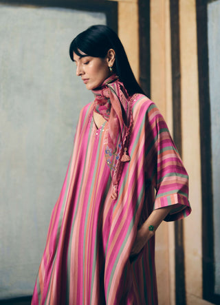 Dusky ayaka kurta with pants and scarf