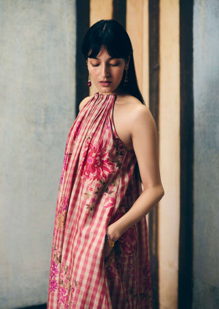 Pink risa kurta with palazzo