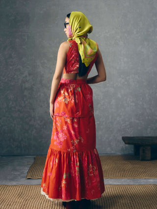 Rust orange selora dress