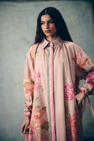 Pink rina shirt with pants