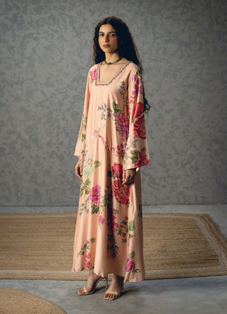 Pink printed leonie kaftan