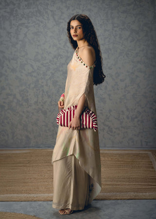 Ivory natsu one shoulder top with pants