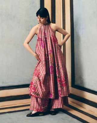 Pink risa kurta with palazzo