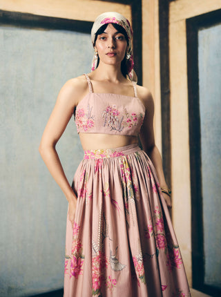 Chalk alina skirt with bustier
