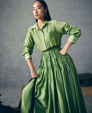 Green elina dress