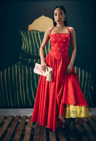 Red akari dress