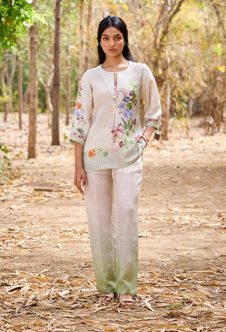 Aruba Off-White Pants by Pozruh, available on Indiaspopup.com