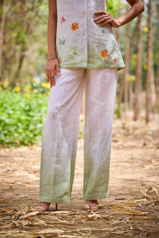 Regina Off-White Jacket And Trouser by Pozruh, available on Indiaspopup.com