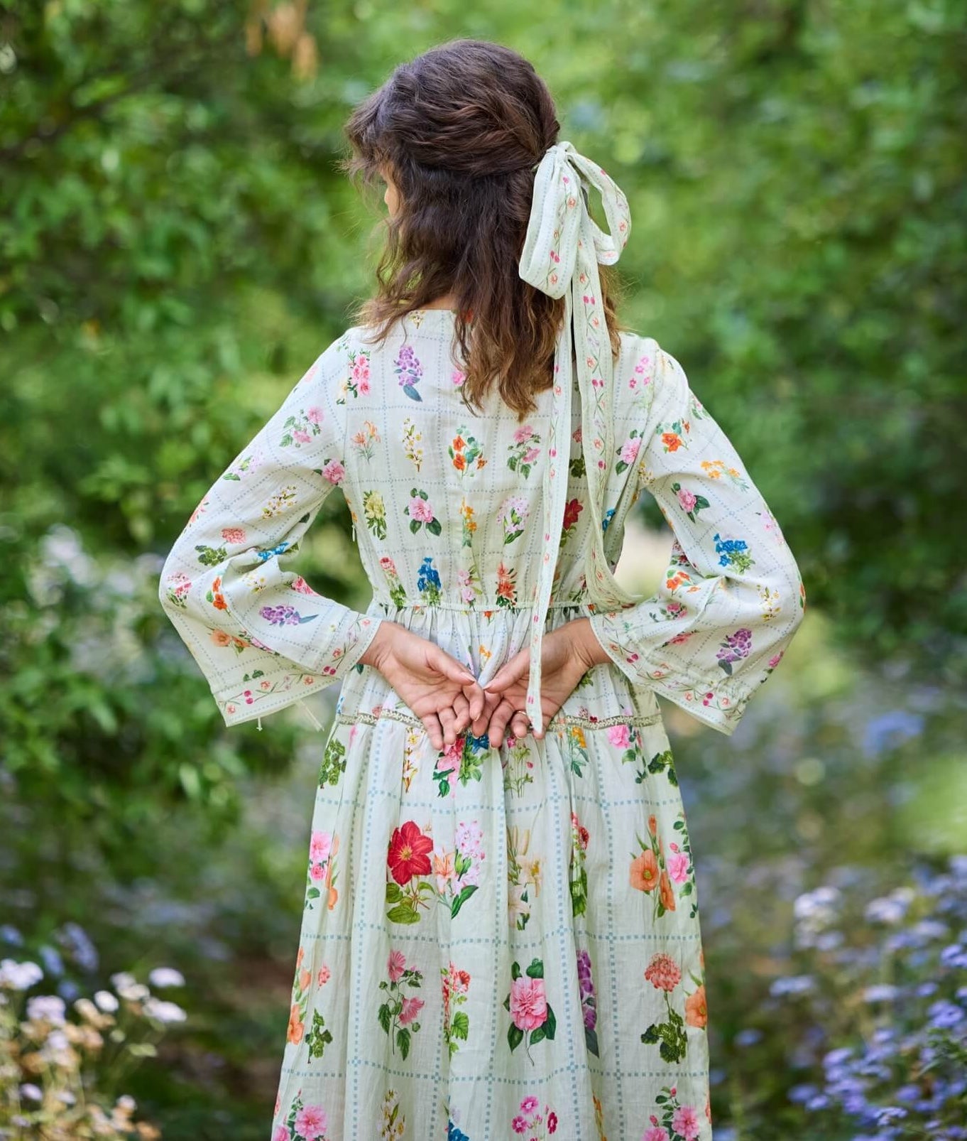 Pozruh Floria Green Maxi Dress