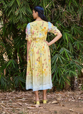 Malta Yellow Dress by Pozruh, available on Indiaspopup.com