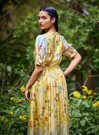 Malta Yellow Dress by Pozruh, available on Indiaspopup.com