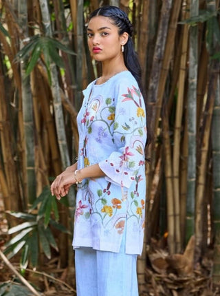 Amalfi Blue Top by Pozruh, available on Indiaspopup.com