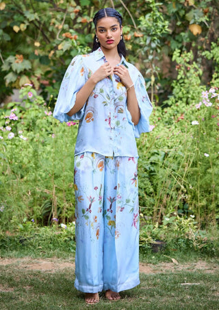 Sicily Blue Pants by Pozruh, available on Indiaspopup.com