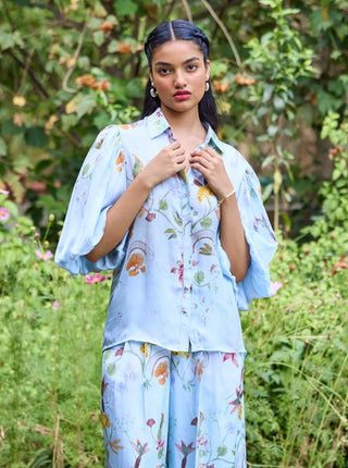 Sicily Blue Shirt by Pozruh, available on Indiaspopup.com