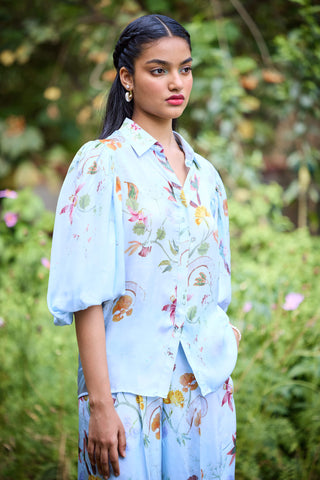 Sicily Blue Shirt by Pozruh, available on Indiaspopup.com