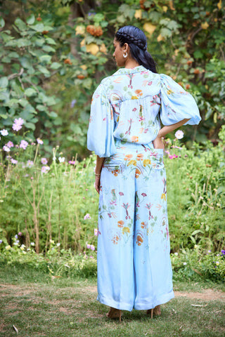 Sicily Blue Shirt And Pant by Pozruh, available on Indiaspopup.com