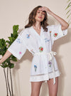 Pozruh-Alpha Ivory Shirt Dress-INDIASPOPUP.COM