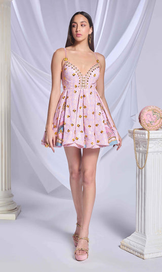 Preach Peach Baby Doll Dress by Papa Don'T Preach By Shubhika, available on Indiaspopup.com