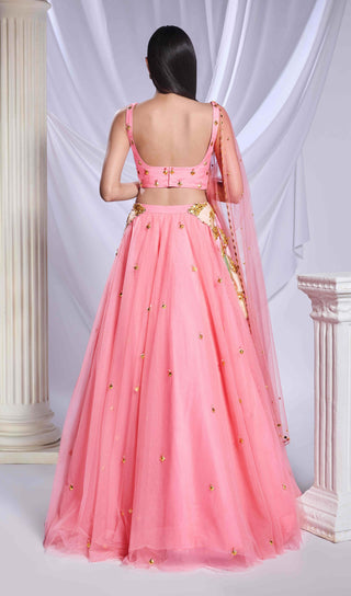 Preach Pink Lehenga Set by Papa Don'T Preach By Shubhika, available on Indiaspopup.com