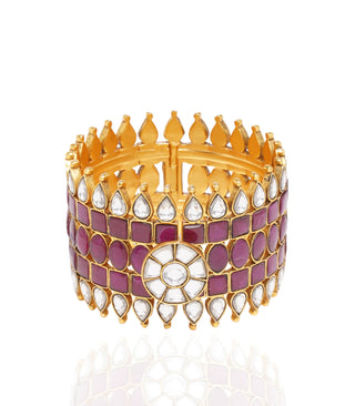 Jayaswi ruby kundan bangle