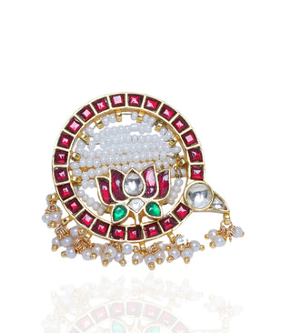 Surabhi Red And Green Ring by Preeti Mohan available on Indiaspopup.com