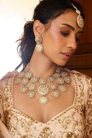 Sadhika Kundan Necklace Set by Preeti Mohan available on Indiaspopup.com