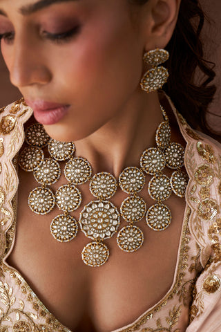 Sadhika Kundan Necklace Set by Preeti Mohan available on Indiaspopup.com