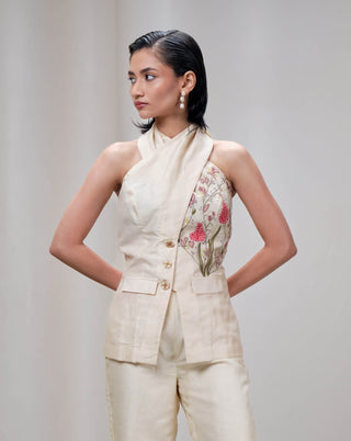 Bloomverse butter cream waistcoat