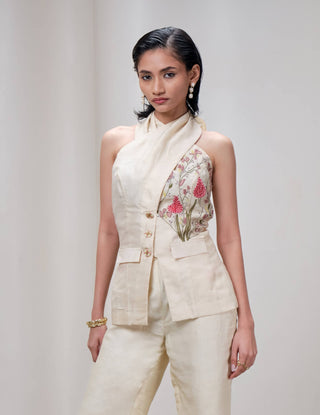 Bloomverse butter cream waistcoat