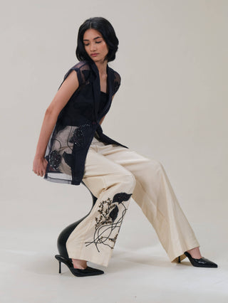 Lumière butter cream pants