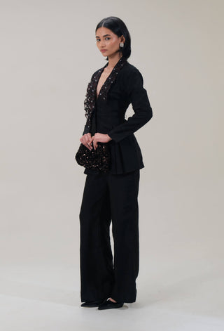 Shadow align black jacket and pants