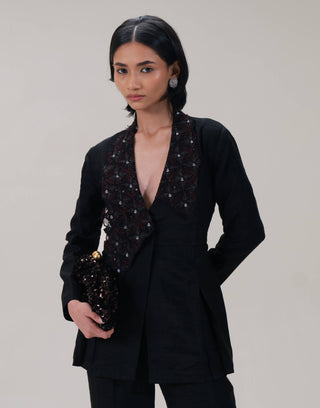 Shadow align black jacket and pants