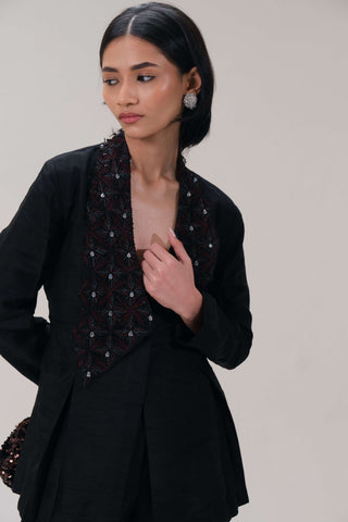 Shadow align black jacket and pants