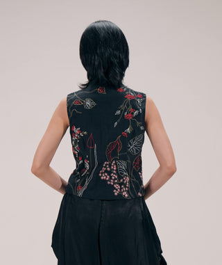 Eden black waist coat