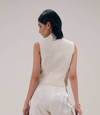 Echo white waist coat