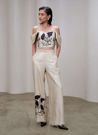 Balance butter cream corset and pants