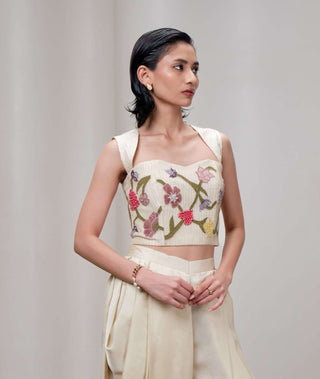 Fleur butter cream corset