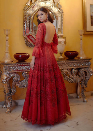Agni scarlet gown