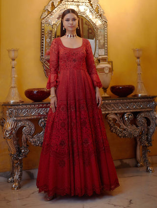 Agni scarlet gown