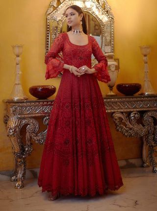 Agni scarlet gown