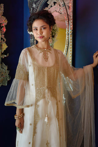 Shwet pearl ivory kurta set