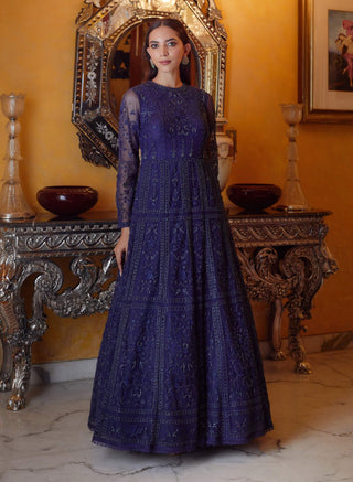 Yami midnight blue gown