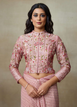 Rangrez pink sari and blouse
