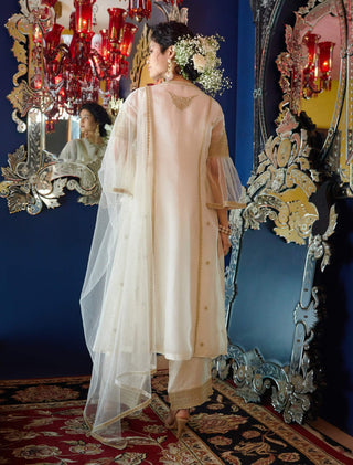 Shwet pearl ivory kurta set