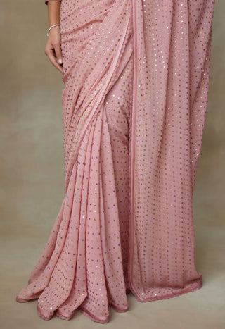 Rangrez pink sari and blouse