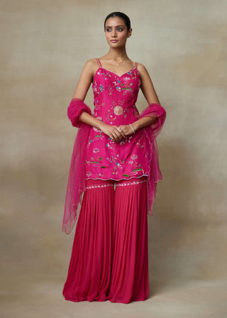 Raven queen pink sharara set