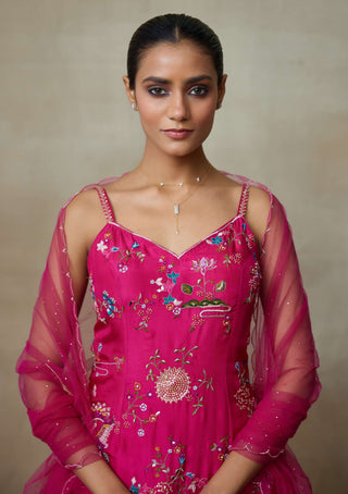 Raven queen pink sharara set