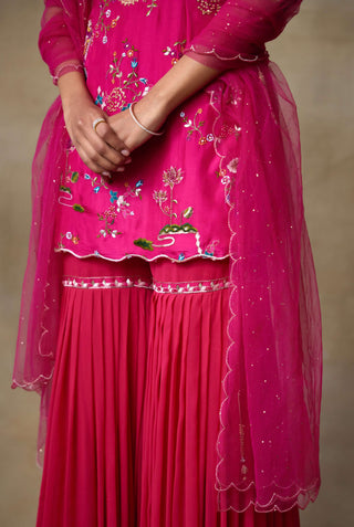 Raven queen pink sharara set